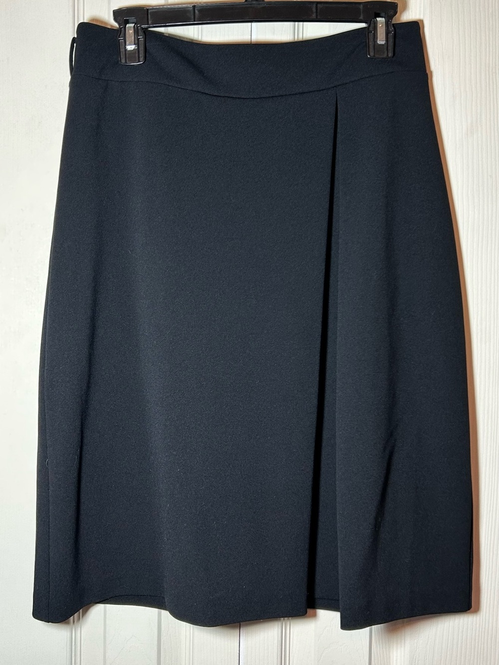Worthington Black A-Line Skirt with Front Pleat